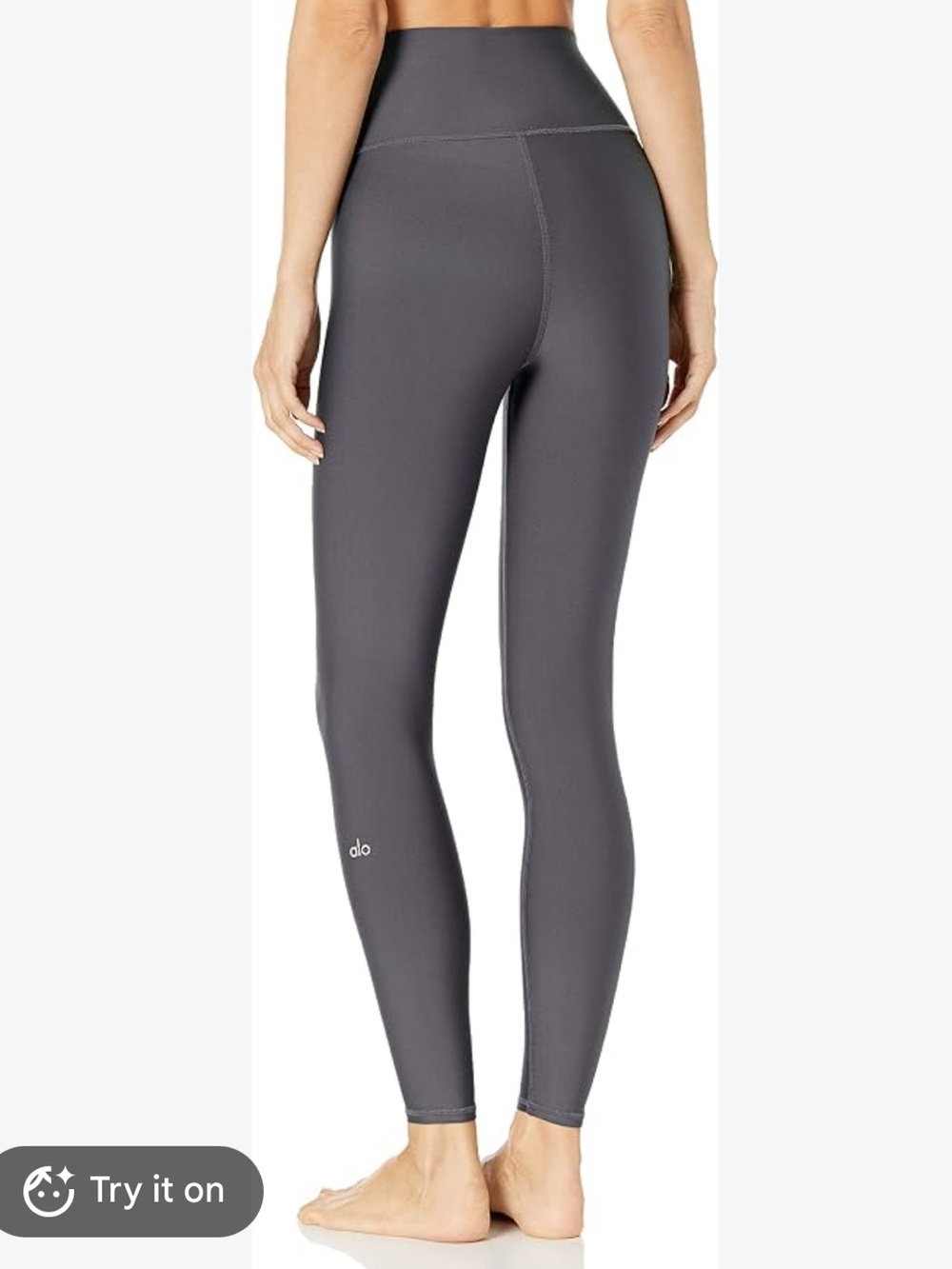 ALO Yoga Dark Grey High-Waist Sculpt Legging. Workout. Gym. Sporty. Athleisure